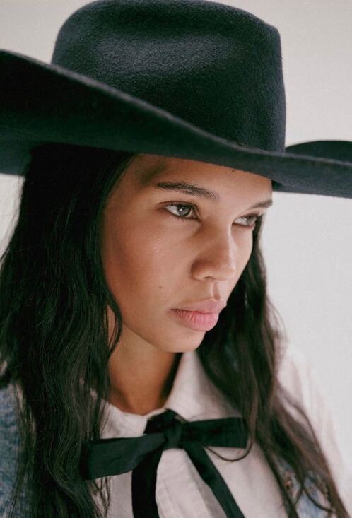 Free People Walk The Line Cowboy Hat Black main image 4